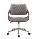 Кресло компьютерное HALMAR COLT ореховый/серый